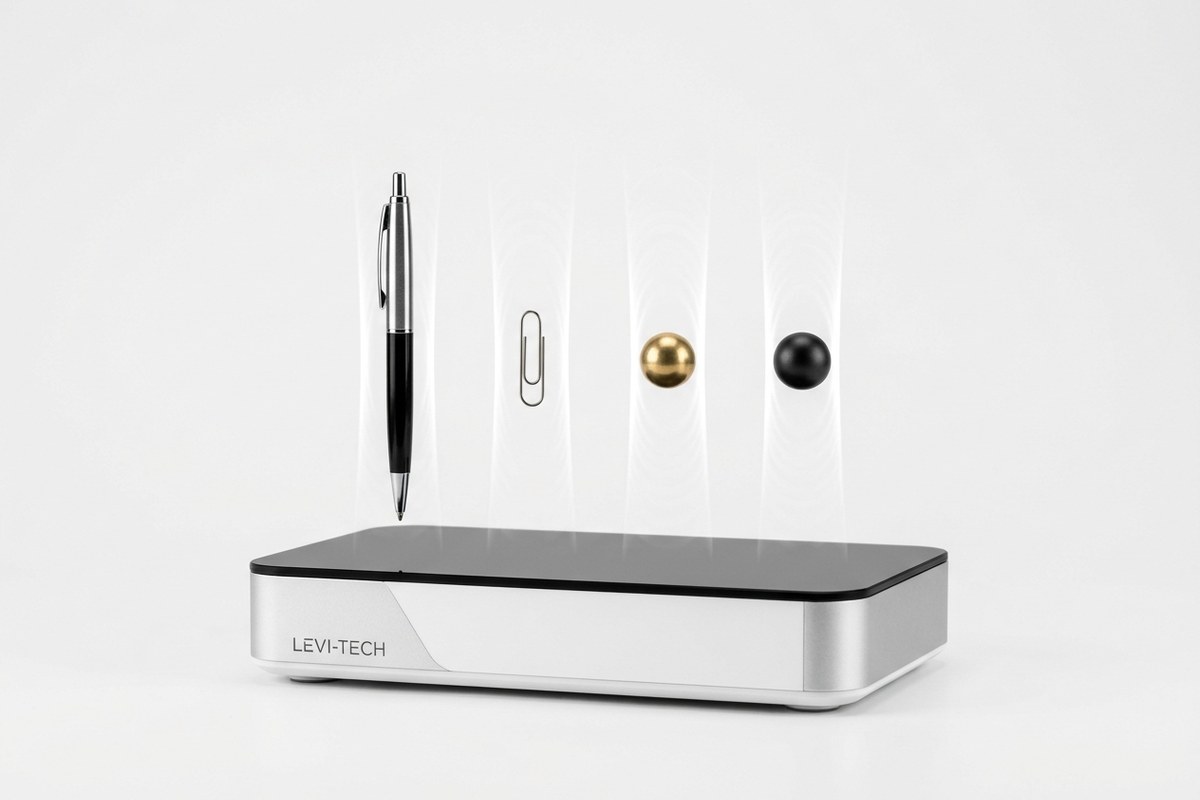 AcoustiLift Acoustic Levitation Desk Organizer